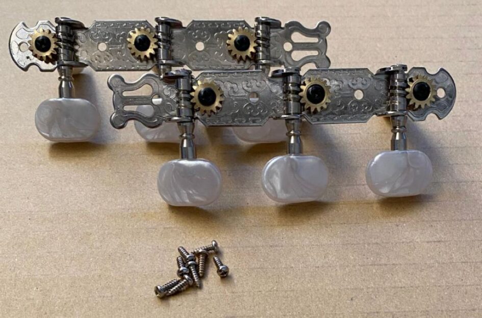 Jgo. Maquinaria niquelada guitarra clásica